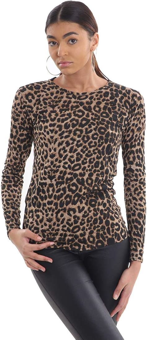 leopard print tops amazon|m&s leopard print tops.